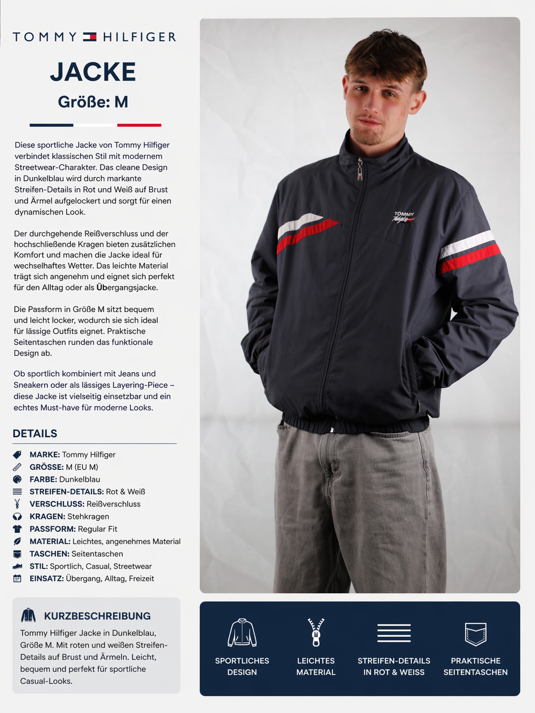 tommy Hilfiger Tracksuit Jacke – Bild 6