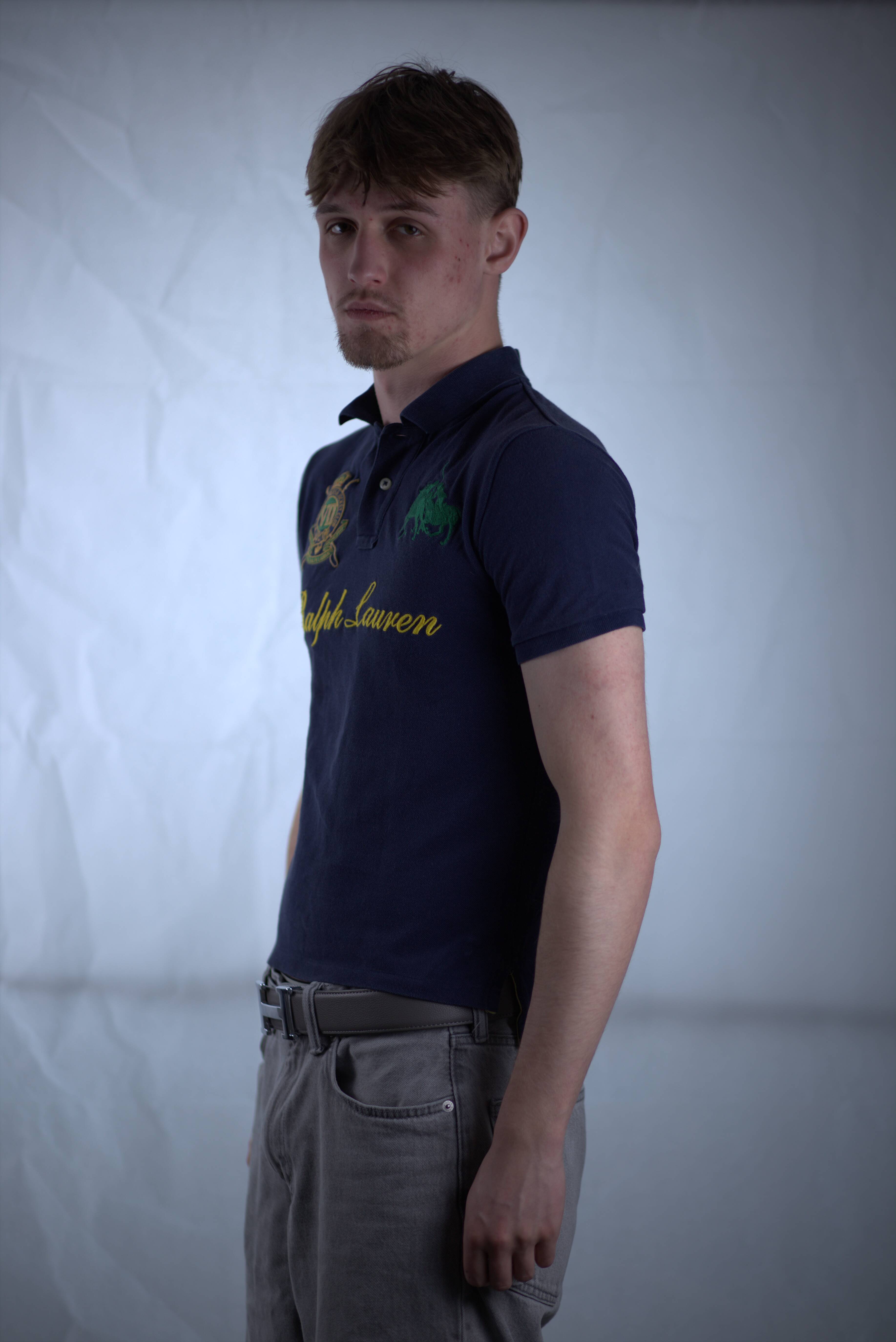 Polo Ralph Lauren Vintage Poloshirt S – Big Logo Navy