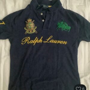 Polo Ralph Lauren Vintage Poloshirt S – Big Logo Navy