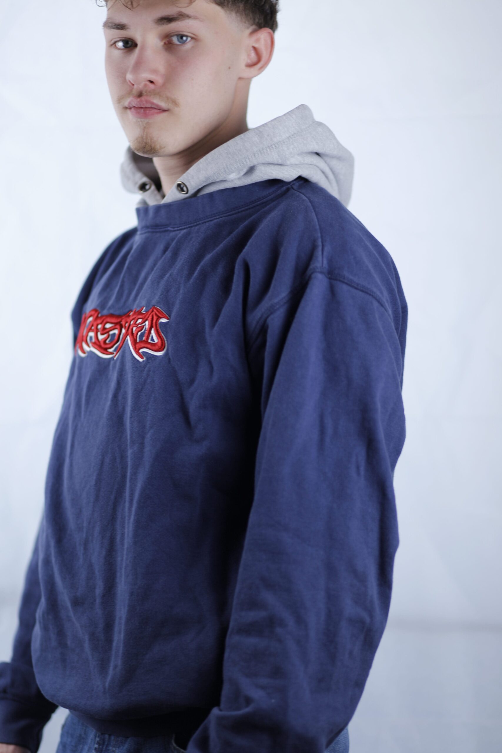 Wasted Paris Hoodie in Dunkelblau M – Bild 4